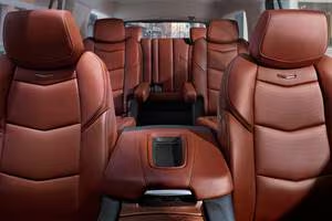 Rear leather cabin of the Escalade